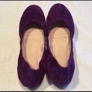 Vince Camuto Purple Suede Ballet Flats - Size 7.5B